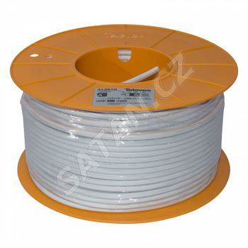413911_ LSFH B2ca koax. kabel 6,9mm, šedý, PVC, vnitř. vodič 1,05mm Cu, opletení Cu, balení 250m