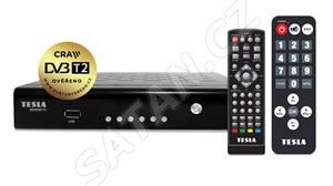 TESLA SENIOR T2 - set-top box DVB-T2 (H.265/HEVC), ověřeno CRA