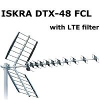 ISKRA DTX-48 FCL - DVB-T/T2 anténa s F konektorem, LTE filtr, 11-16 dB