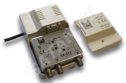ALCAD CA-215 2 výstupy, (47-400, 470-862 MHz), G=24 dB, reg., .