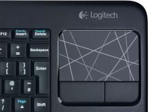 Klávesnice Logitech Wireless Touch Keyboard K400 CZ, bezdrátová, unifying přijímač, USB