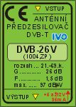 DVB-T/T2 zes.21-60.k.26dB,venk."VZ" DVB-26V