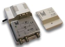 ALCAD AI-100 2 výst., (40-318, 470-862), G=14/3 dB (VHF) / 24/13 dB (UHF), reg.
