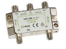 UDF-408_ rozbočovač, 4 výst. 8,1 dB, DC pass