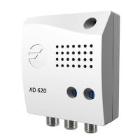 AD 620 _ zesilovač, 22 dB, 1 vstup VHF/ UHF, 2 výstupy, LTE