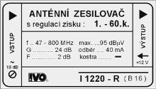 Zes.1-69.k./24dB-R "2F"+Zdroj BAL