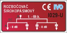 Rozbočovač hybridní I029U 4 výstupy - IEC konektory