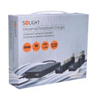 Solight univerzální zdroj pro notebooky, 90W, 16 koncovek, automatický