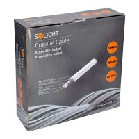 Solight koaxiální kabel CB100F, pap. krabice, 100m