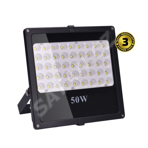 Solight LED venkovní reflektor, 50W, 4250lm, AC 230V, černá