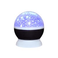 Solight LED projekční koule, multicolor, 9 režimů, otáčení, USB, 4x AAA