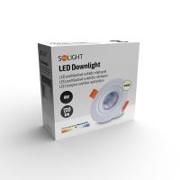 Solight LED podhledové světlo bodové, 9W, 720lm, 4000K, kulaté, bílé