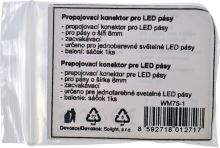 Solight propojovací konektor pro LED pásy, 8mm, zacvakávací, balení 1ks, sáček