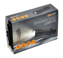 Solight LED nabíjecí svítilna, 600lm, Cree XM-L2 T6, zoom, Li-Ion