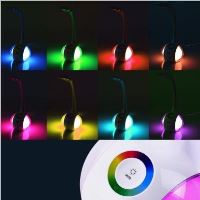 Solight LED stolní lampička stmívatelná, 6W, 256 barev, atmosférické podsvícení