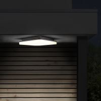 Solight LED venkovní osvětlení, přisazené, čtvercové, IP54, 15W, 1150lm, 4000K, 22cm