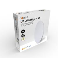Solight LED stropní světlo Plain, 15W, 1200lm, 4000K, kulaté, 26cm